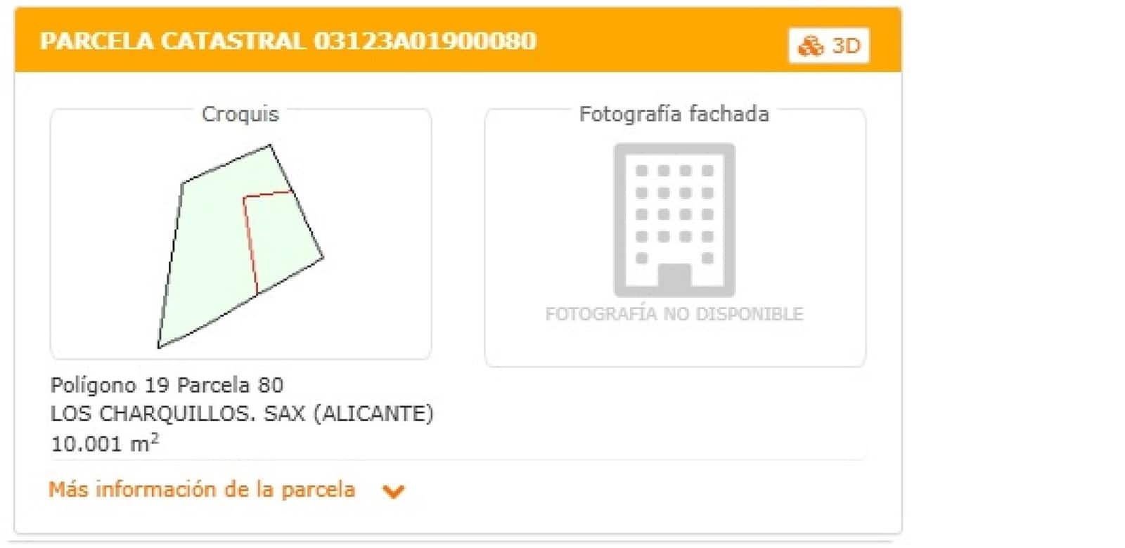 Undeveloped Land for sale in Sax - € 39,950 (Ref: 9526066)