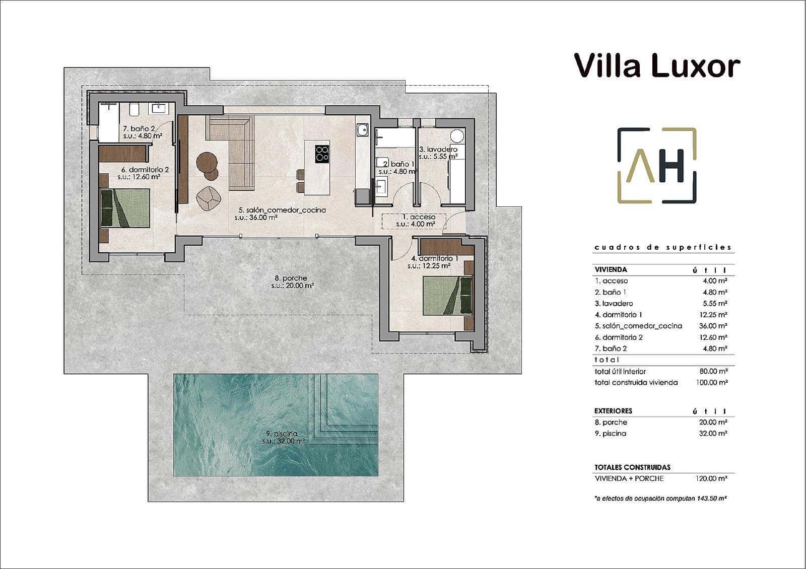 2 Zimmer Villa zu verkaufen in Pinoso mit Pool - 294.000 € (Ref: 9585323)