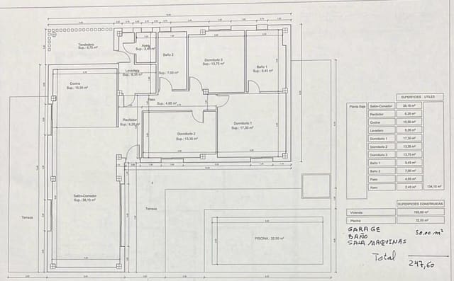 3 chambre Villa/Maison à vendre à Pinoso avec piscine garage - 385 000 € (Ref: 9629555)