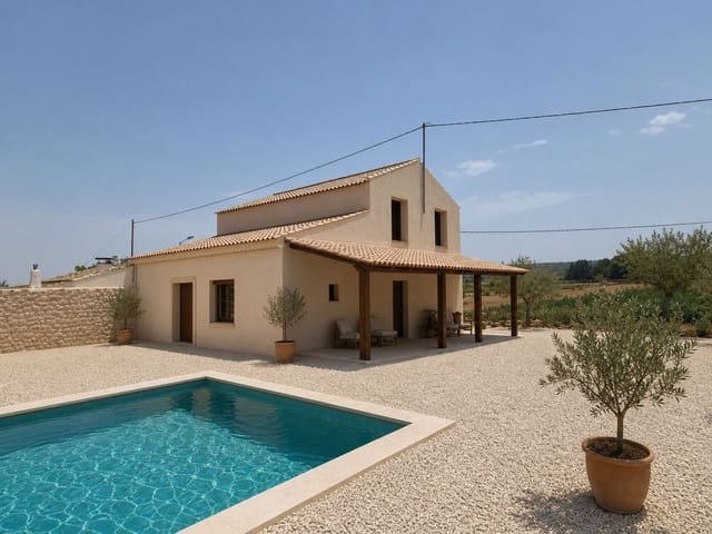4 soverom Finca/Herregård til salgs i Lel, Pinoso med svømmebasseng garasje - € 295 000 (Ref: 9976743)