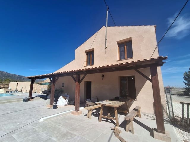 4 chambre Finca/Maison de Campagne à vendre à Lel, Pinoso avec piscine garage - 295 000 € (Ref: 9976743)