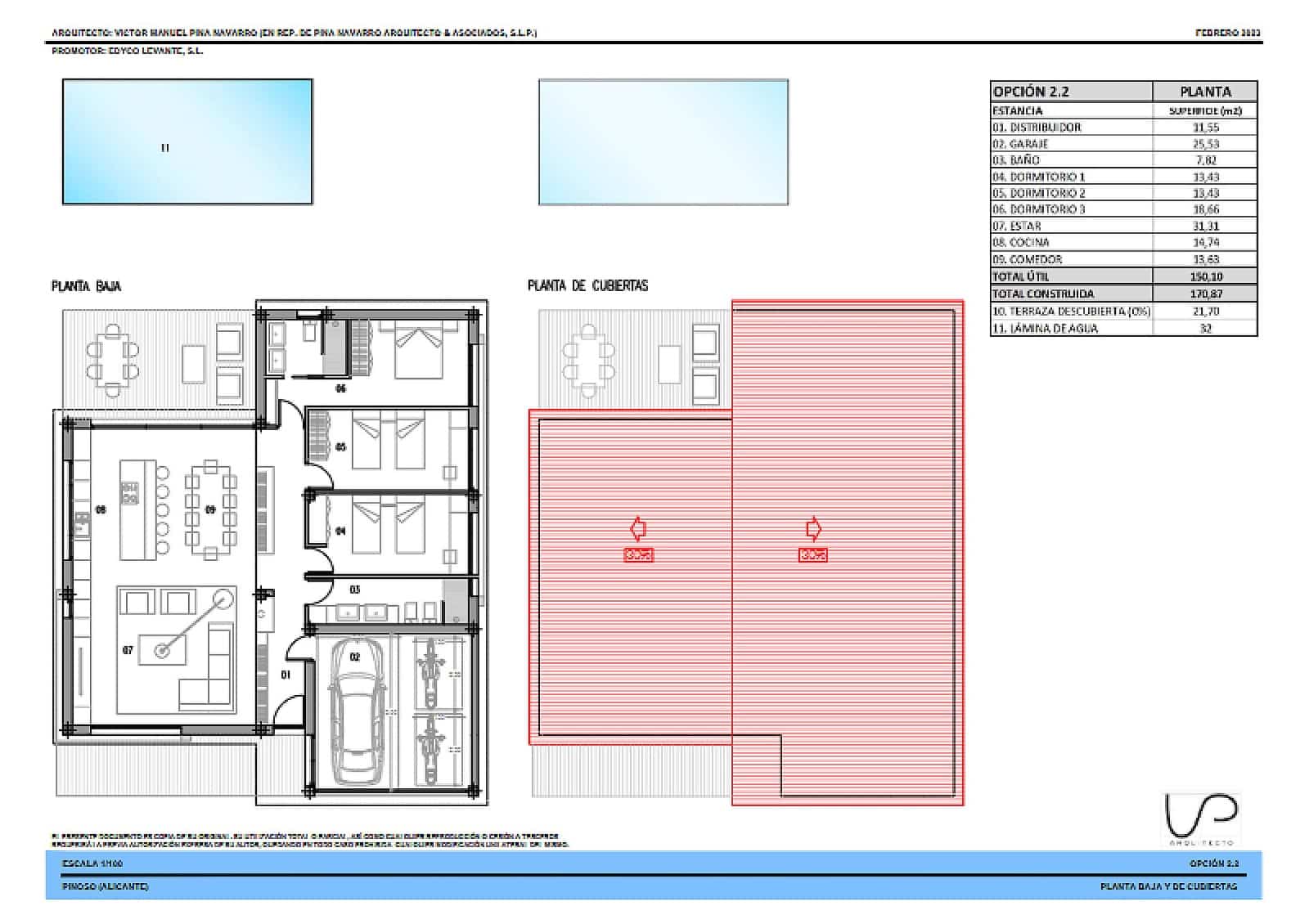 3 soverom Villa til salgs i Pinoso med svømmebasseng garasje - € 401 000 (Ref: 9976745)