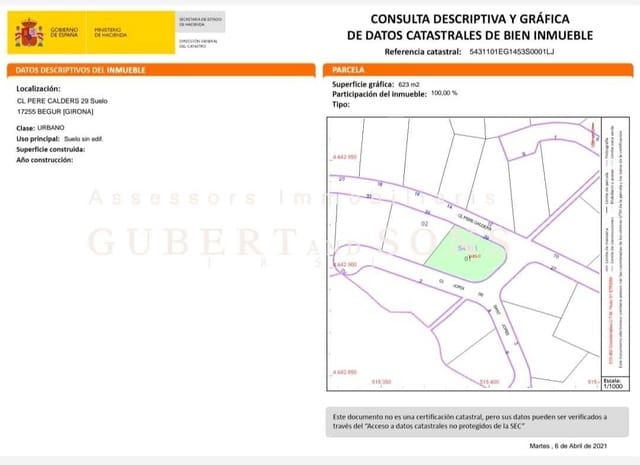 Bouwgrond te koop in Begur - € 118.000 (Ref: 9677845)