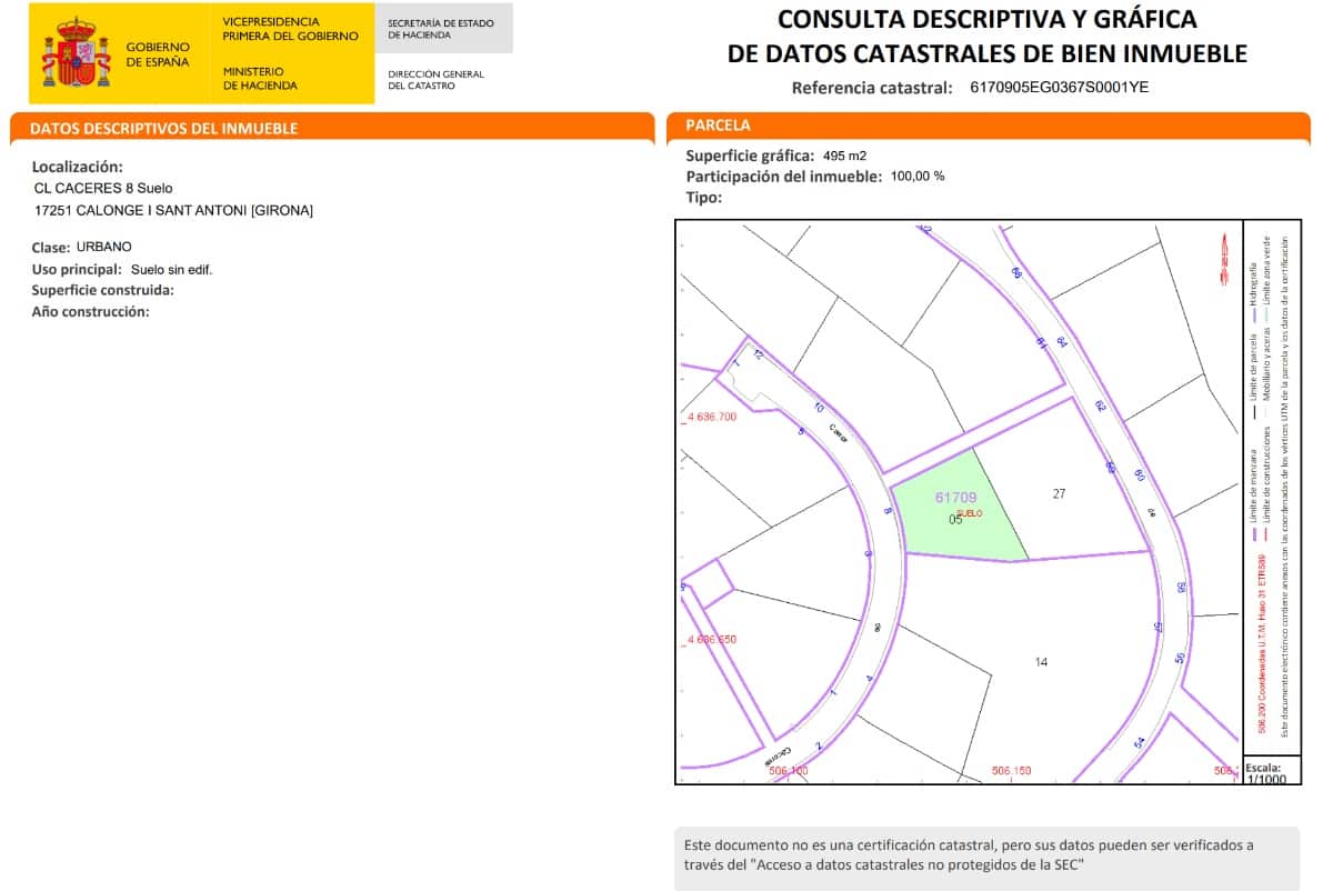 Byggegrund til salg i Calonge i Sant Antoni - € 60.000 (Ref: 9677846)