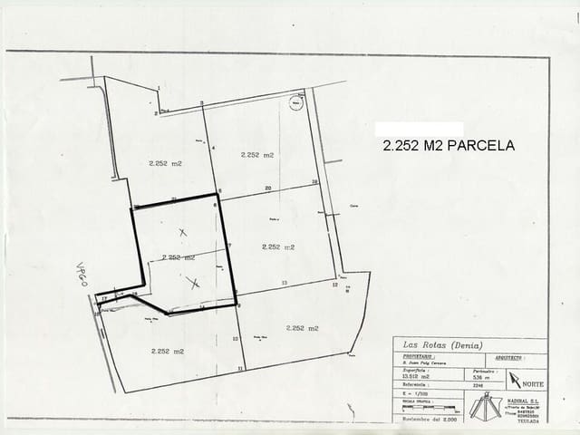 Building Plot for sale in Las Rotas / Les Rotes, Dénia - € 900,000 (Ref: 8807523)