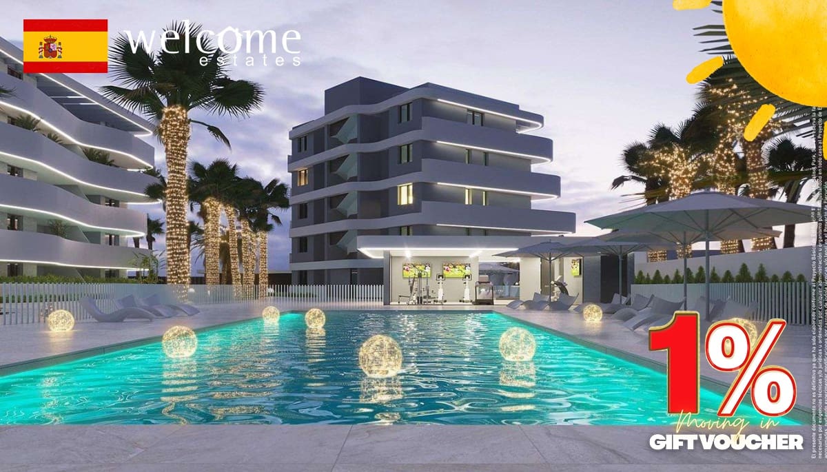 2 makuuhuone Huoneisto myytävänä paikassa Guardamar del Segura mukana uima-altaan - 308 900 € (Ref: 10034611)