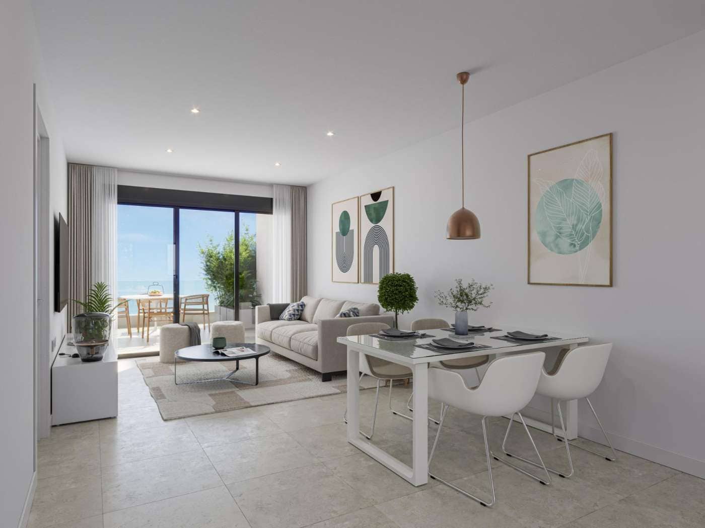 Apartamento de 2 habitaciones en Los Narejos en venta con piscina garaje - 425.000 € (Ref: 10034615)