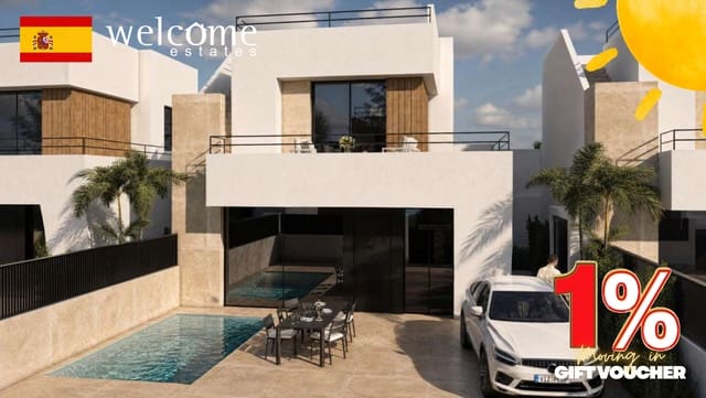 3 sovrum Semi-fristående Villa till salu i Condado de Alhama, Alhama de Murcia med pool - 369 000 € (Ref: 10034617)