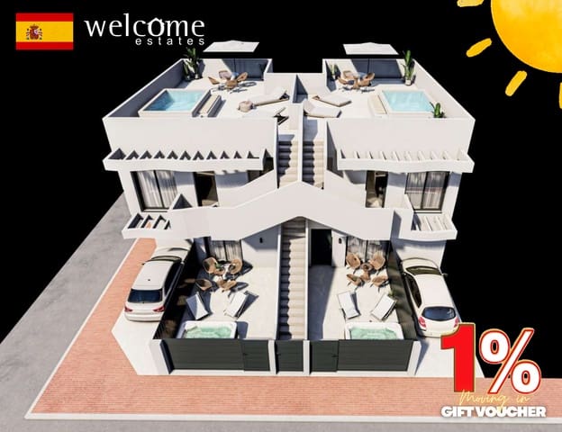 2 sovrum Bungalow till salu i Los Cuarteros, San Pedro del Pinatar med pool garage - 299 950 € (Ref: 10117486)