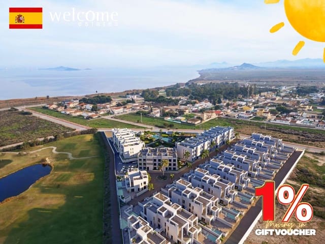 2 chambre Appartement à vendre à Las Lomas de Rame - Bahía Bella, Los Alcázares avec piscine garage - 309 000 € (Ref: 10127298)