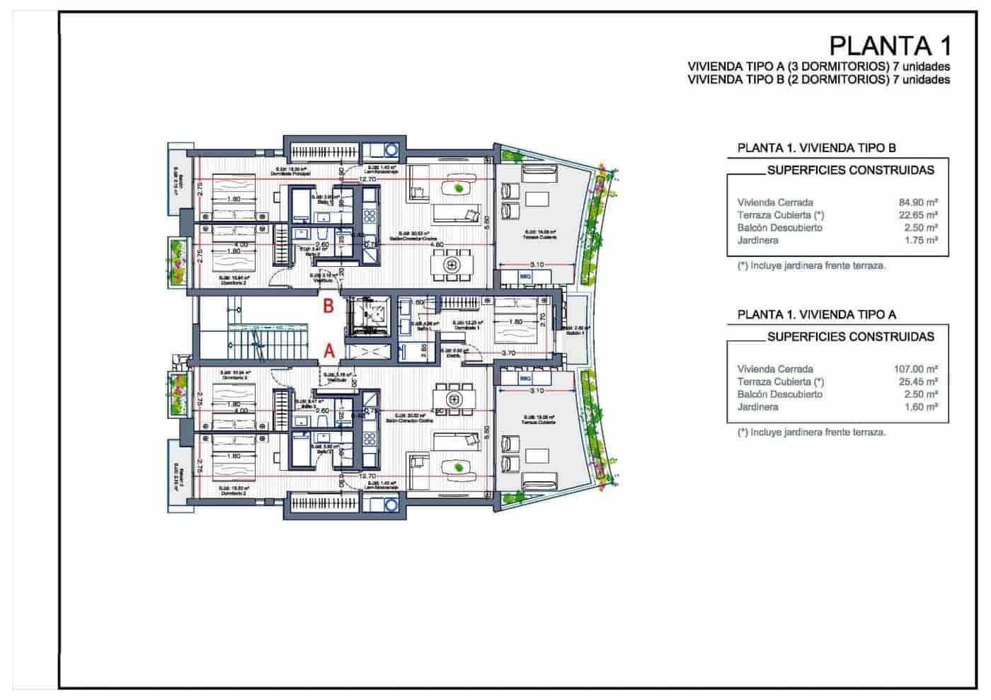 2 quarto Apartamento para venda em La Manga Club com piscina garagem - 410 000 € (Ref: 10130735)