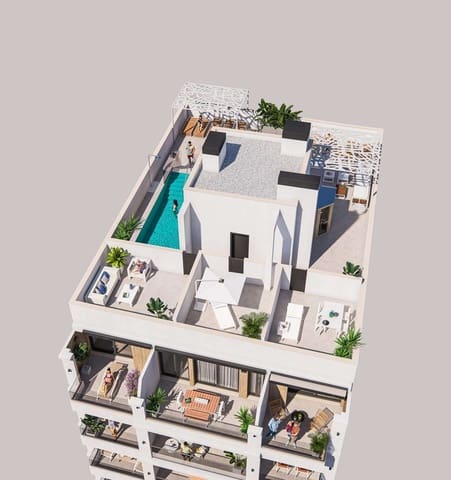 2 sypialnia Apartament na sprzedaż w Playa del Cura, Torrevieja z basenem - 240 000 € (Ref: 10136708)