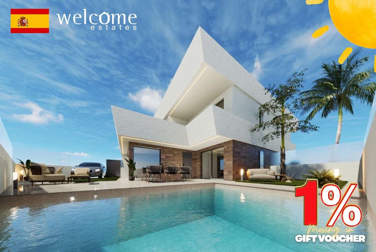 3 soveværelse Villa til salg i San Pedro del Pinatar med swimmingpool garage - € 539.950 (Ref: 10140303)