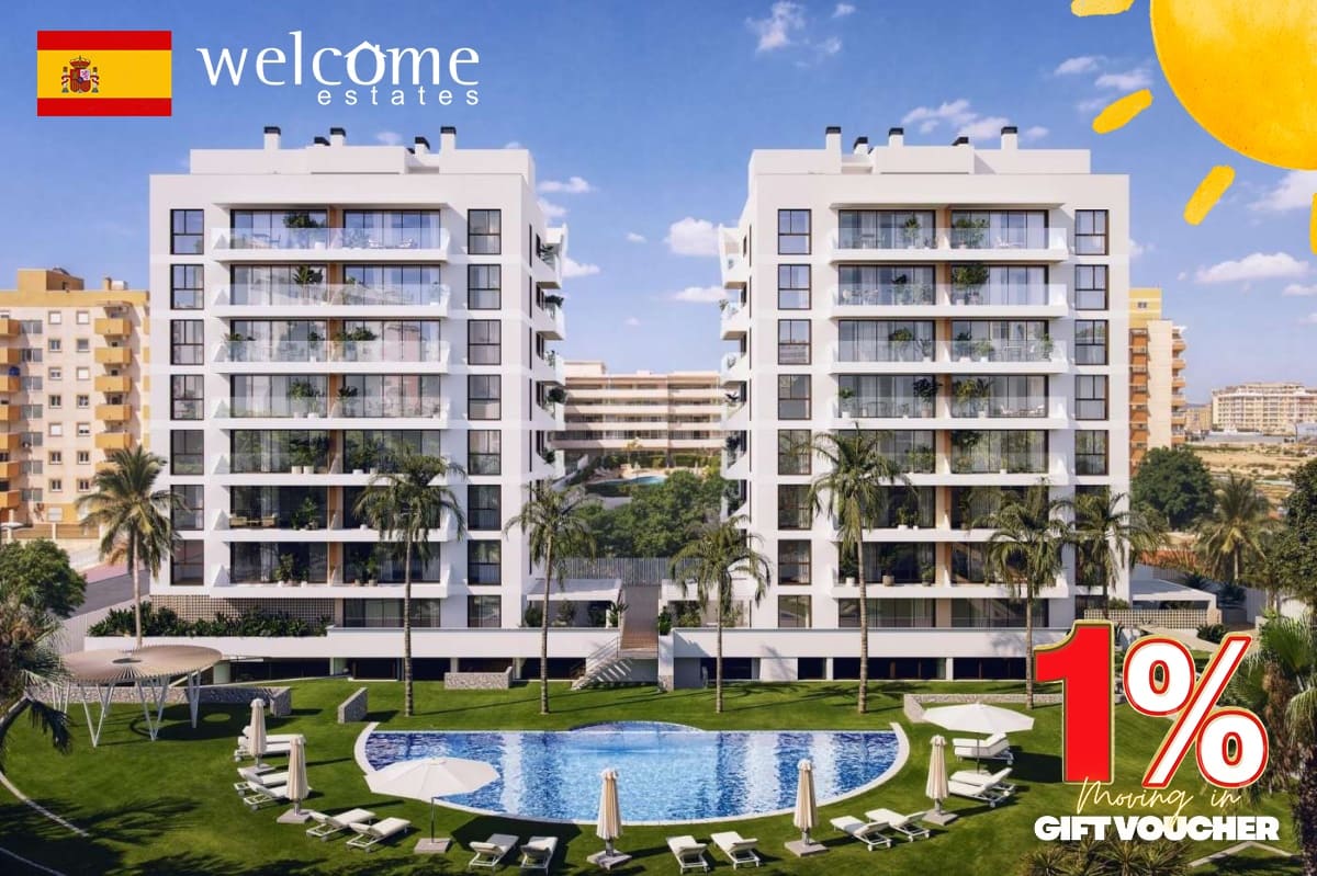 2 sypialnia Apartament na sprzedaż w Guardamar del Segura z basenem garażem - 355 000 € (Ref: 10140304)