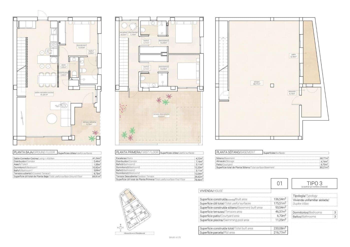 3 slaapkamer Villa te koop in Hondon de las Nieves met zwembad garage - € 357.250 (Ref: 10156785)