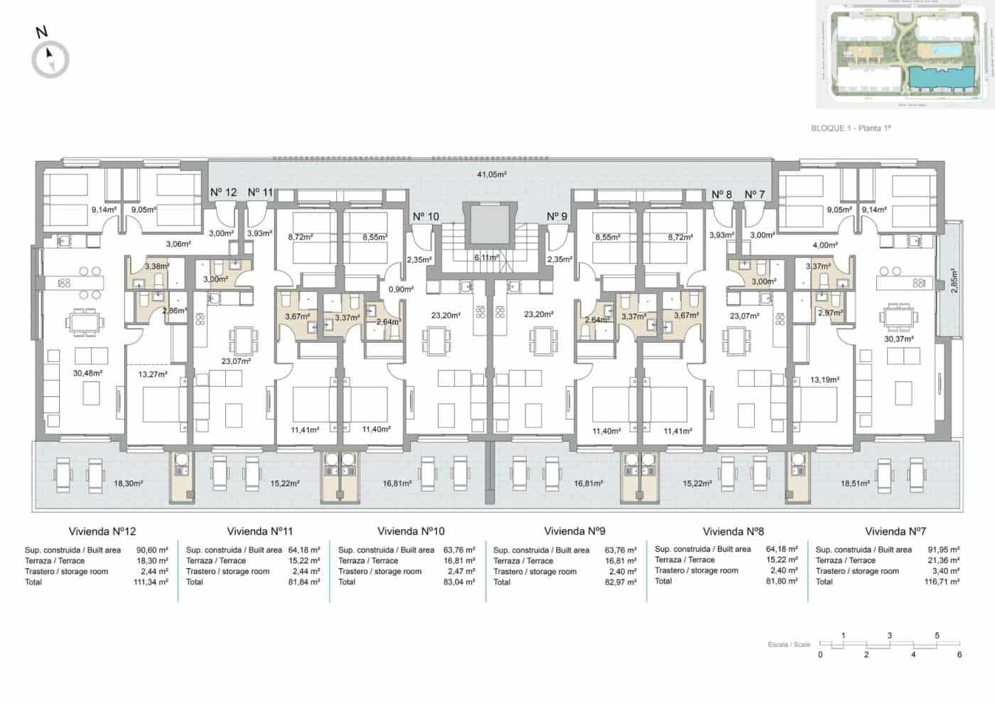 2 chambre Appartement à vendre à Pilar de la Horadada avec piscine garage - 249 000 € (Ref: 10181962)