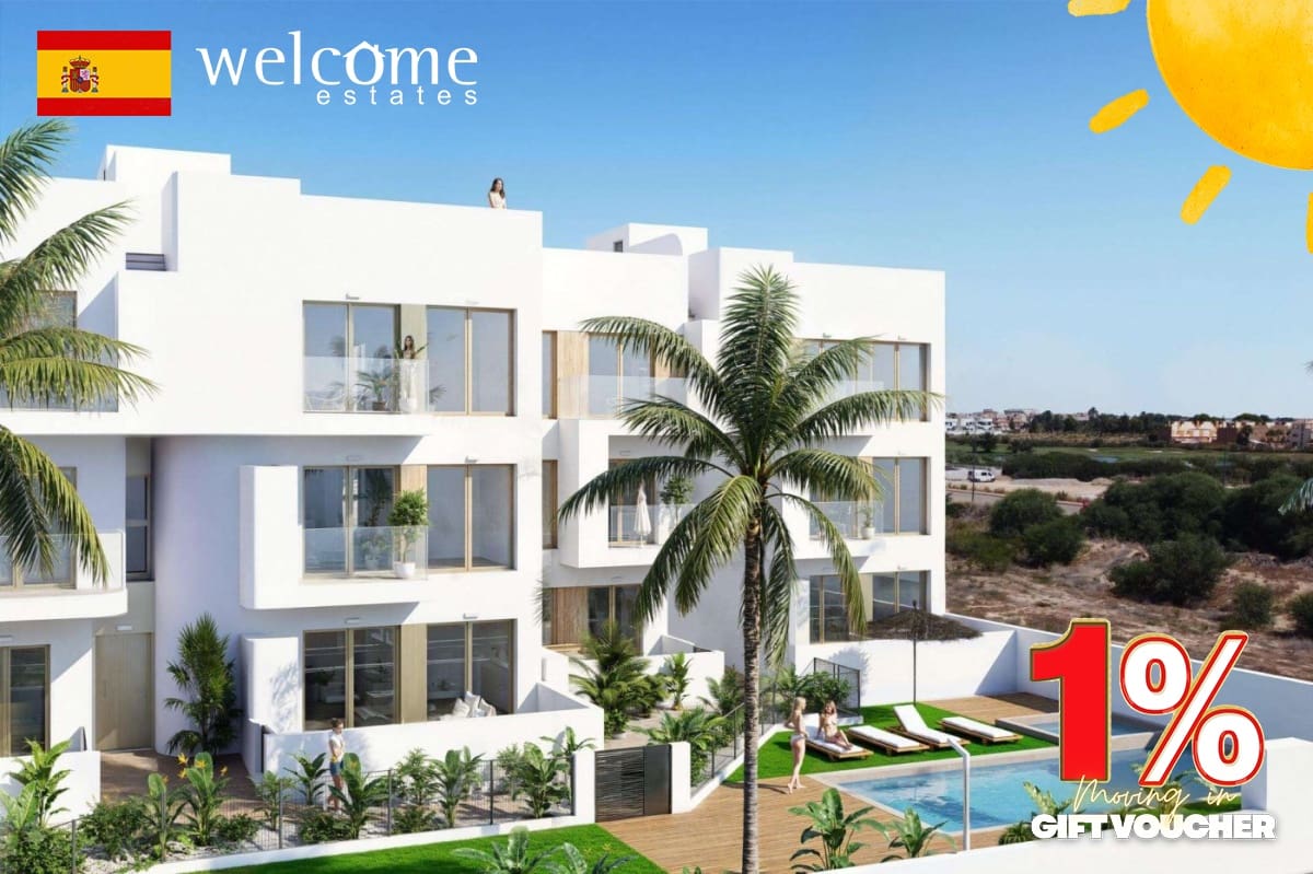 3 soveværelse Lejlighed til salg i Los Alcazares med swimmingpool garage - € 349.900 (Ref: 10181963)