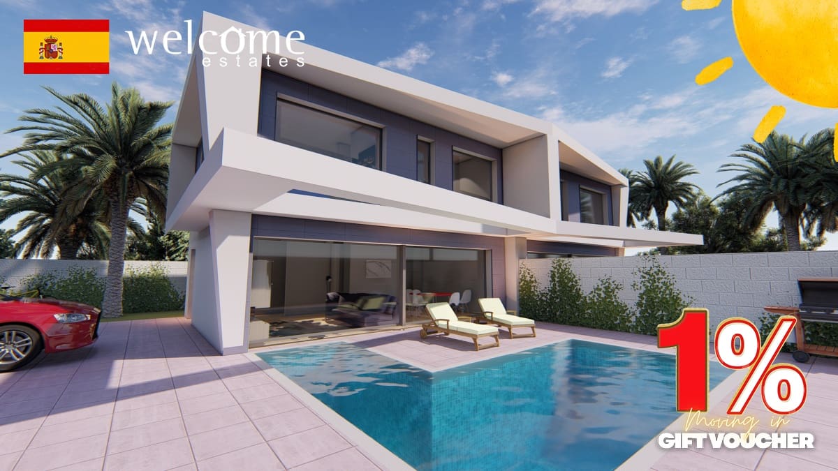 4 soveværelse Villa til salg i Gran Alacant med swimmingpool garage - € 425.000 (Ref: 6079380)