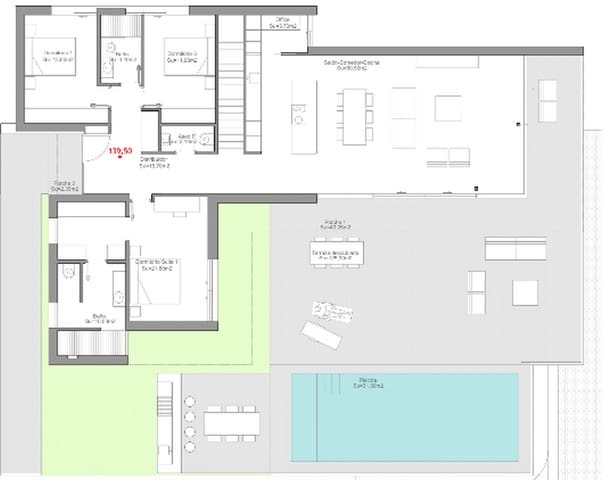 3 quarto Moradia para venda em Las Colinas Golf, Orihuela com piscina garagem - 2 200 000 € (Ref: 7321565)