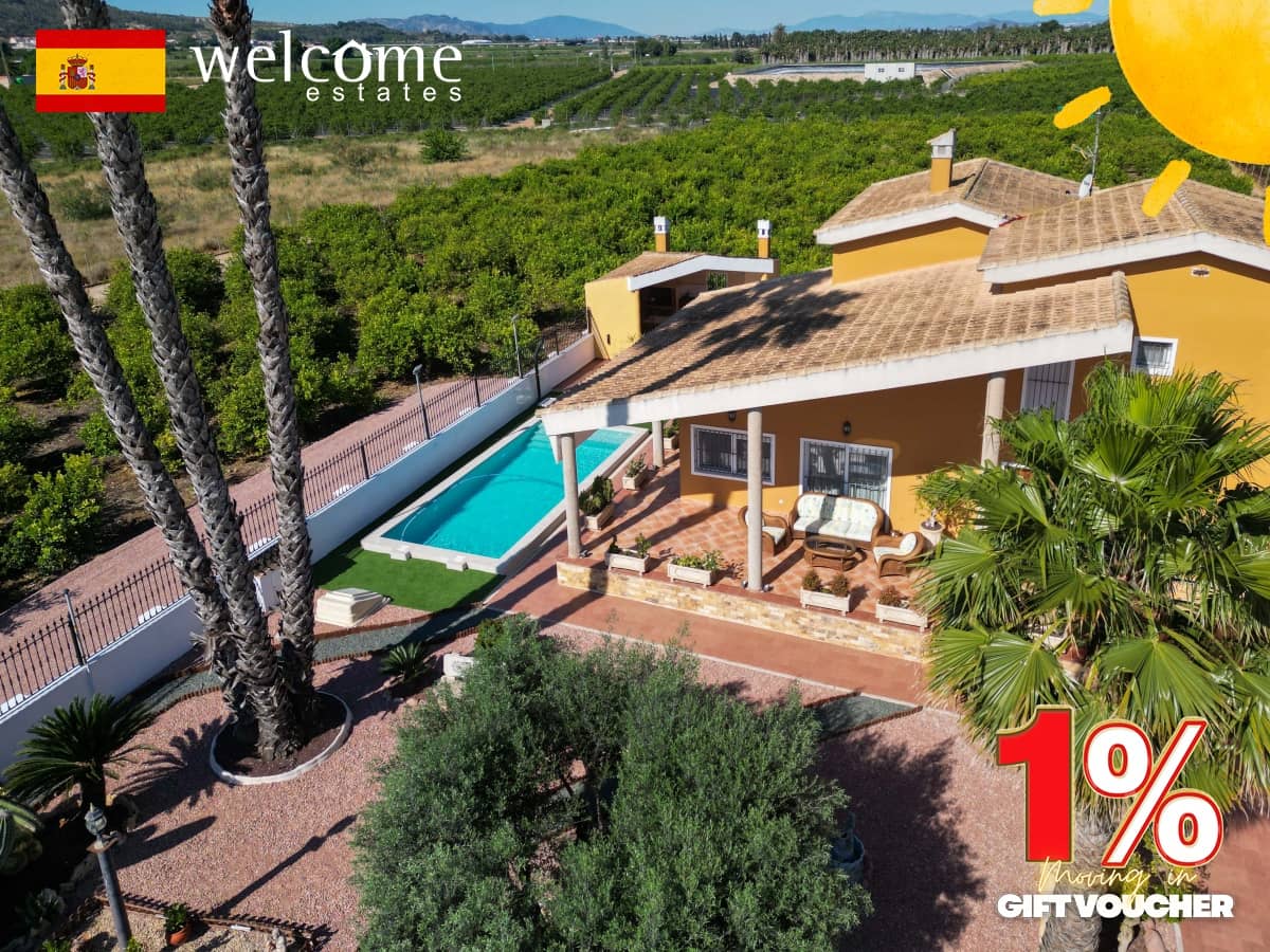 5 soveværelse Finca/Landehus til salg i Orihuela med swimmingpool garage - € 675.000 (Ref: 8094171)