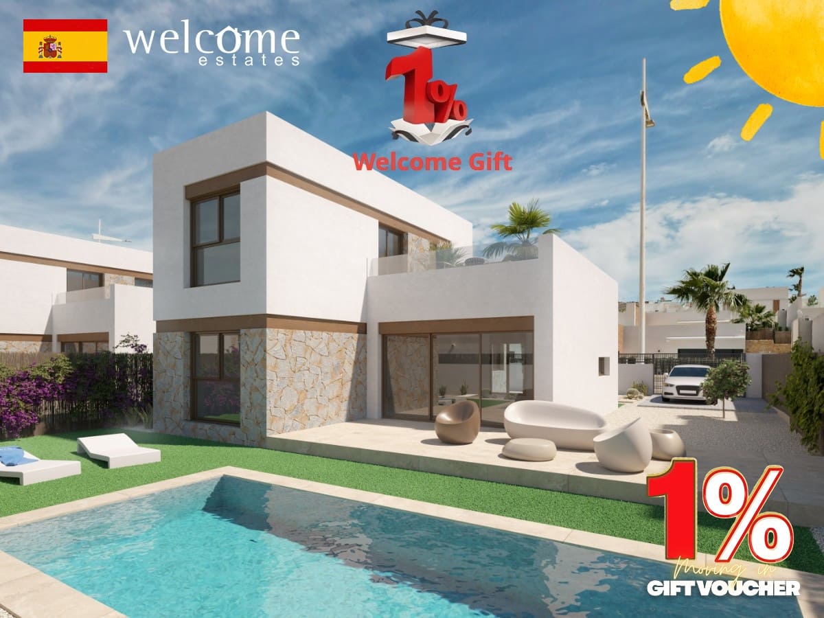 3 bedroom Villa for sale in Algorfa with pool garage - € 478,000 (Ref: 8410907)