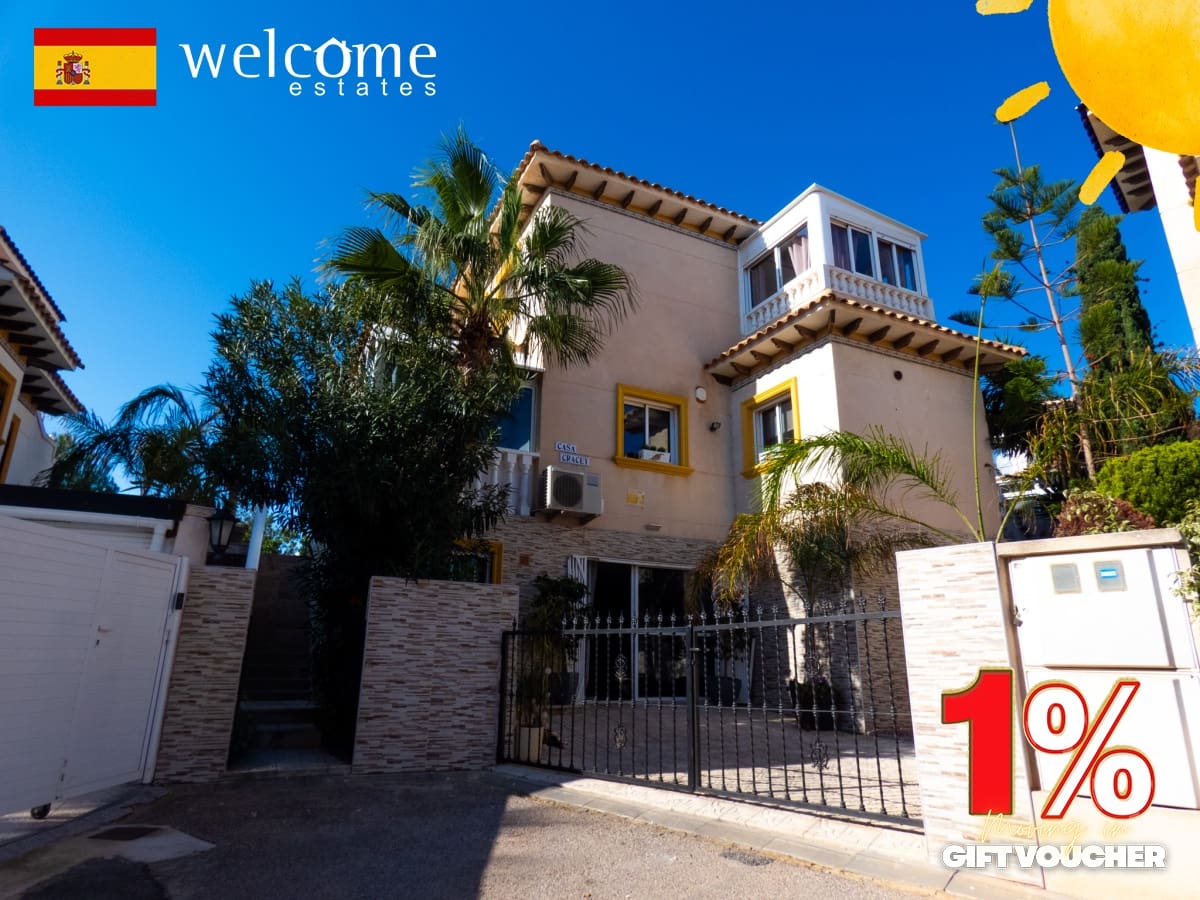 4 sypialnia Willa na sprzedaż w Playa Flamenca z basenem garażem - 399 000 € (Ref: 8811027)