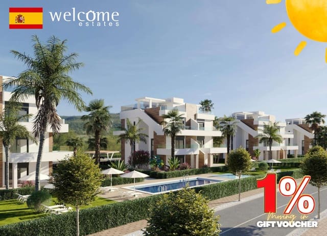 Apartamento de 2 habitaciones en Hacienda del Alamo, Fuente Alamo de Murcia en venta con piscina - 186.900 € (Ref: 9331904)