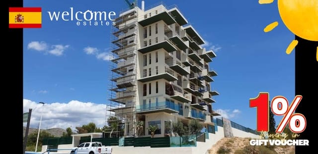 1 chambre Appartement à vendre à Cala de Finestrat, Finestrat avec piscine - 280 000 € (Ref: 9331927)