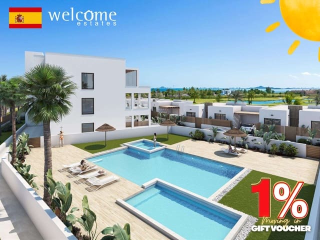2 slaapkamer Appartement te koop in Las Lomas de Rame - Bahía Bella, Los Alcázares met zwembad - € 299.000 (Ref: 9331949)