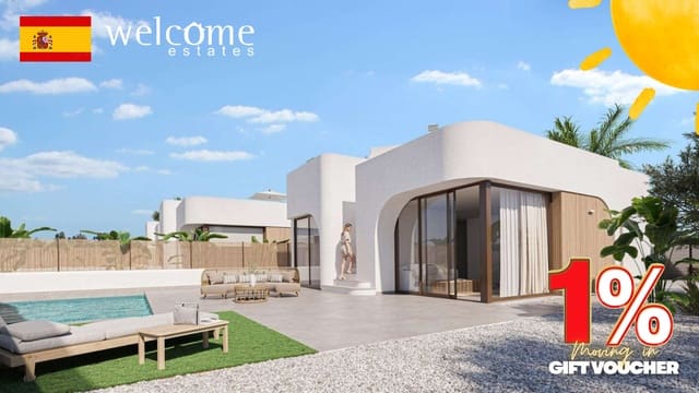 3 makuuhuone Huvila myytävänä paikassa Las Lomas de Rame - Bahía Bella, Los Alcázares mukana uima-altaan 
autotalli - 649 900 € (Ref: 9331981)