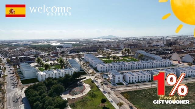 2 quarto Bungalow para venda em Pilar de la Horadada ciudad, Pilar de la Horadada com piscina - 296 000 € (Ref: 9332002)