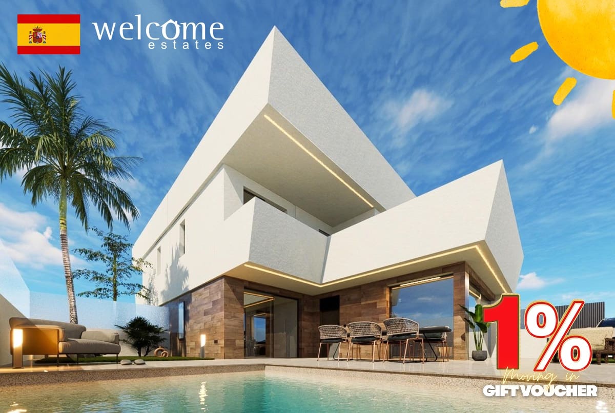 3 bedroom Villa for sale in San Pedro del Pinatar with pool - € 499,950 (Ref: 9332003)