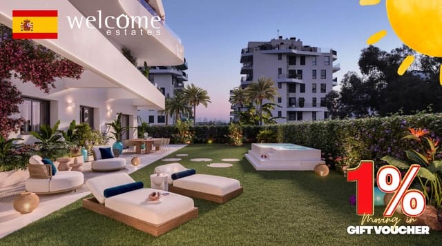 1 makuuhuone Huoneisto myytävänä paikassa Platja Vila Joiosa - Platja de Torres, La Villajoyosa / Vila Joiosa mukana uima-altaan 
autotalli - 339 000 € (Ref: 9332007)