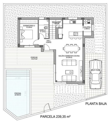 3 Zimmer Villa zu verkaufen in Benijófar mit Pool - 523.000 € (Ref: 9332055)