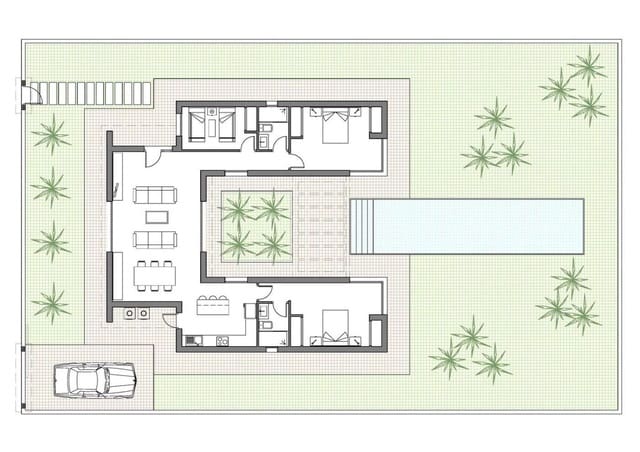 3 makuuhuone Huvila myytävänä paikassa Benijófar mukana uima-altaan - 567 000 € (Ref: 9332057)