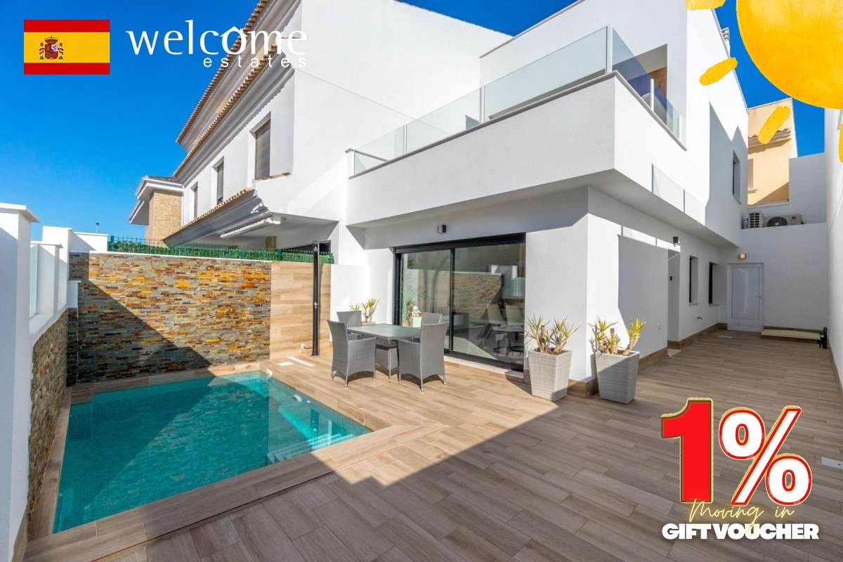 3 sovrum Semi-fristående Villa till salu i San Pedro del Pinatar med pool garage - 380 000 € (Ref: 9332071)