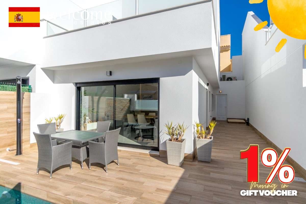 3 Zimmer Doppelhaus zu verkaufen in San Pedro del Pinatar mit Pool Garage - 380.000 € (Ref: 9332071)