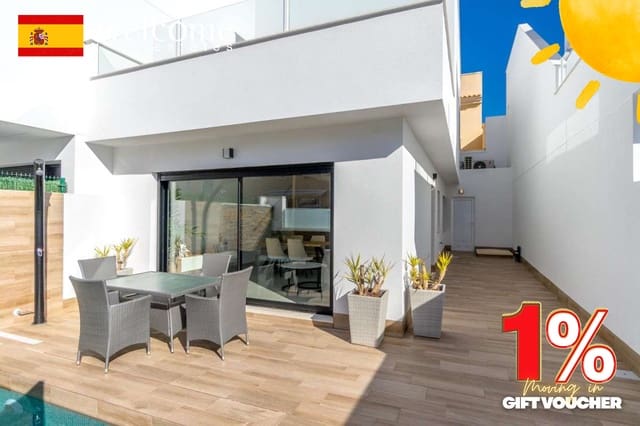 3 chambre Villa/Maison Semi-Mitoyenne à vendre à San Pedro del Pinatar ciudad, San Pedro del Pinatar avec piscine garage - 380 000 € (Ref: 9332071)