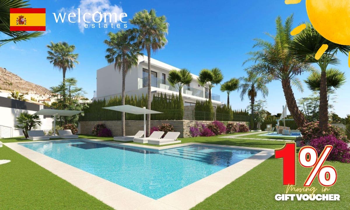 3 chambre Villa/Maison Semi-Mitoyenne à vendre à Finestrat avec piscine - 545 000 € (Ref: 9332086)