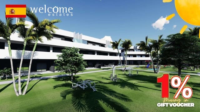 2 quarto Apartamento para venda em El Raso, Guardamar del Segura com piscina - 225 000 € (Ref: 9332095)