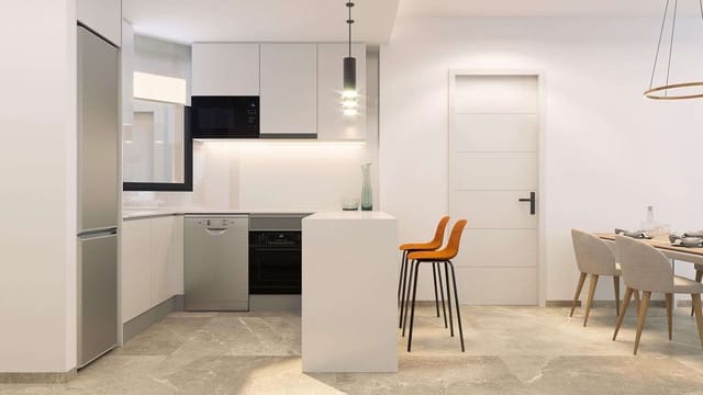 2 makuuhuone Huoneisto myytävänä paikassa Las Piscinas Naturales, Torrevieja mukana uima-altaan - 380 000 € (Ref: 9332106)