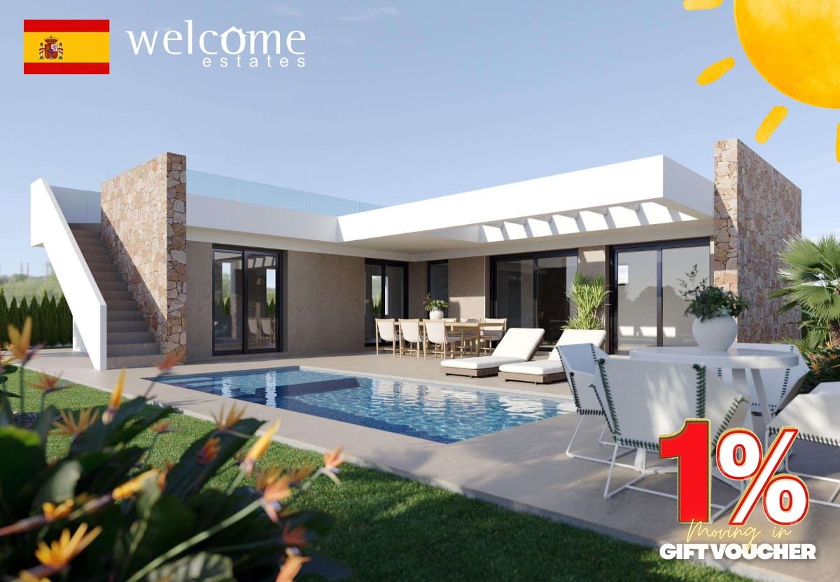 3 soveværelse Villa til salg i Fuente Alamo de Murcia med swimmingpool - € 344.900 (Ref: 9332119)