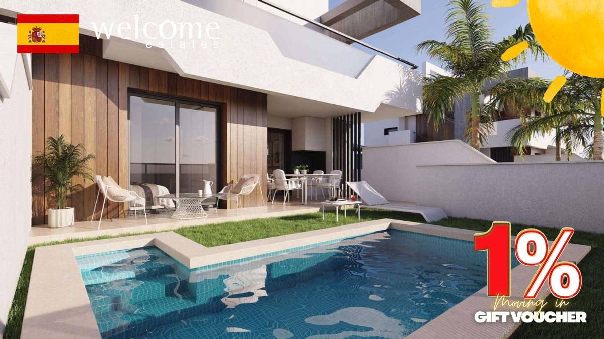 3 bedroom Bungalow for sale in Puerto de Mazarron with pool - € 342,311 (Ref: 9332122)