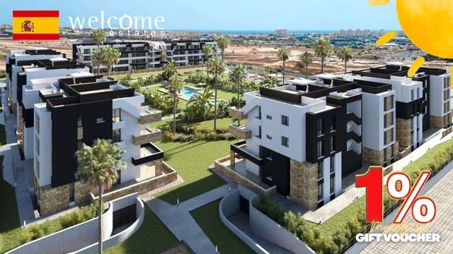 2 Zimmer Apartment zu verkaufen in La Siesta, Torrevieja mit Pool Garage - 308.000 € (Ref: 9332127)