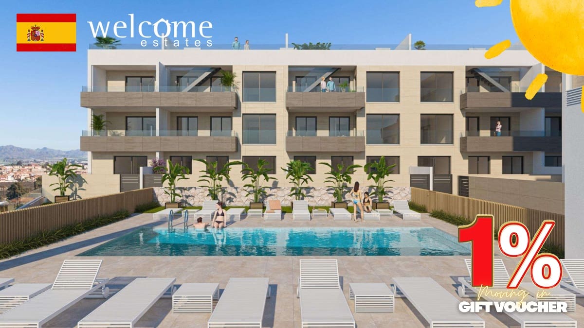 2 soveværelse Lejlighed til salg i Aguilas med swimmingpool - € 267.000 (Ref: 9332152)