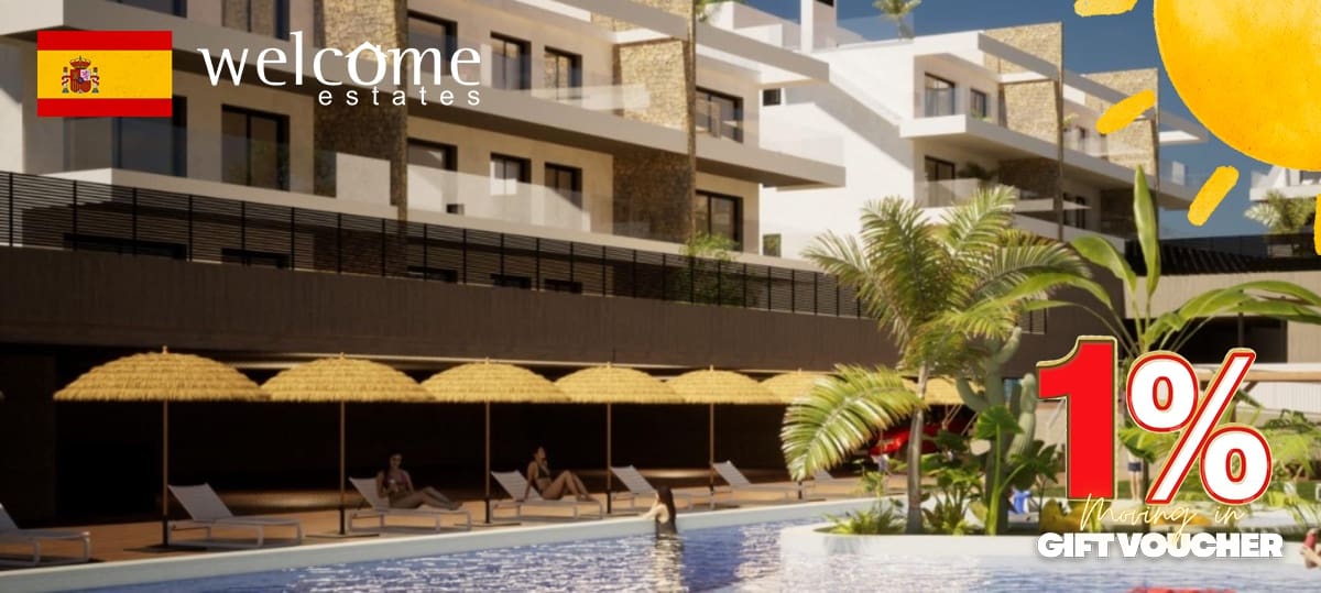 2 bedroom Apartment for sale in Finestrat with pool - € 350,000 (Ref: 9332172)