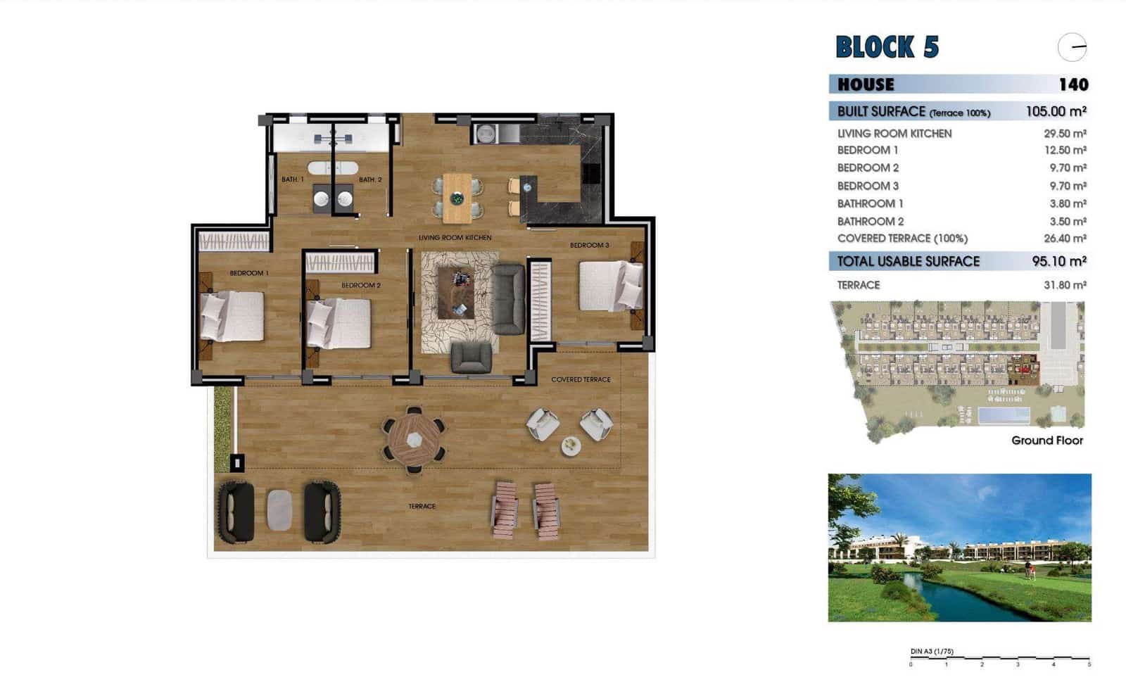 Apartamento de 3 habitaciones en Los Alcázares en venta con piscina - 390.000 € (Ref: 9332174)