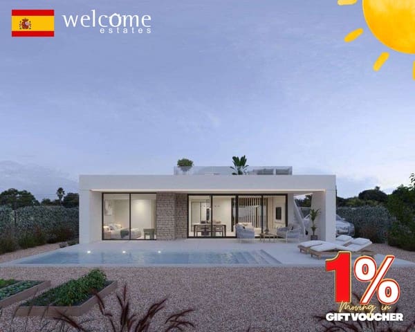 Chalet de 3 habitaciones en Hacienda del Alamo, Fuente Alamo de Murcia en venta con piscina - 335.000 € (Ref: 9332178)