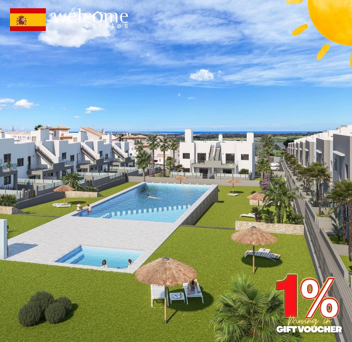 2 bedroom Bungalow for sale in San Miguel de Salinas with pool - € 243,800 (Ref: 9332181)