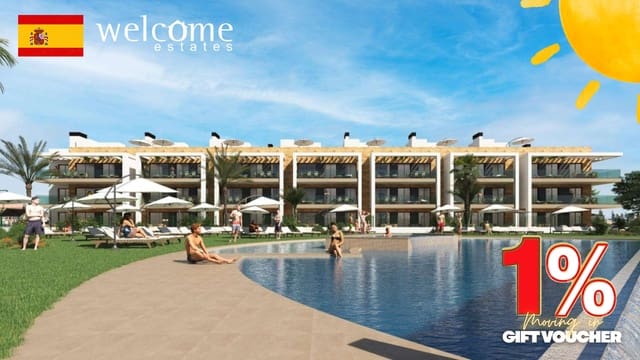 3 makuuhuone Huoneisto myytävänä paikassa Las Lomas de Rame - Bahía Bella, Los Alcázares mukana uima-altaan 
autotalli - 334 000 € (Ref: 9332188)